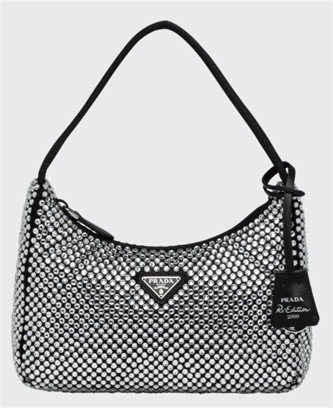 prada diamond bag|prada rhinestone bag.